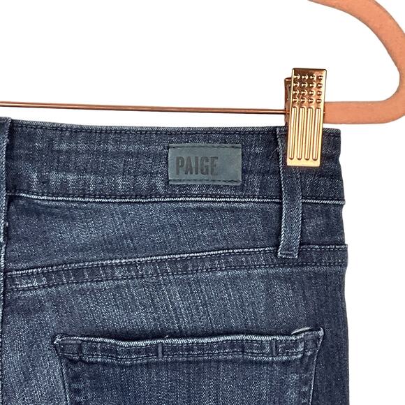 PAIGE Womens Jeans Hoxton Ankle Peg Transcend Slim Leg Dark Wash Blue Jeans 25 P - Picture 9 of 16